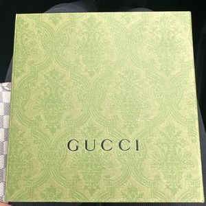 Women's Green GG Marmont Belt With Enameled Torchon